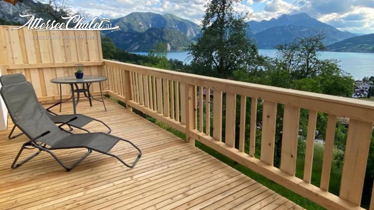 Апартаменты Attersee-Chalet Angermann Familie Spalt Штайнбах-ам-Аттерзее Экстерьер фото