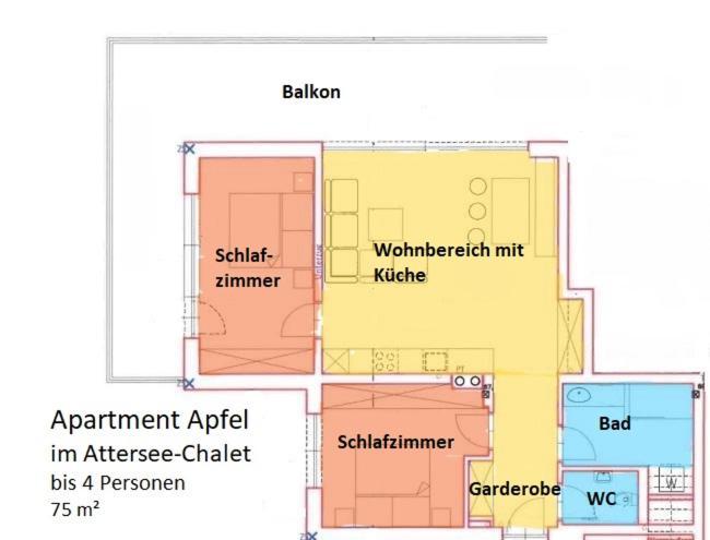 Апартаменты Attersee-Chalet Angermann Familie Spalt Штайнбах-ам-Аттерзее Номер фото